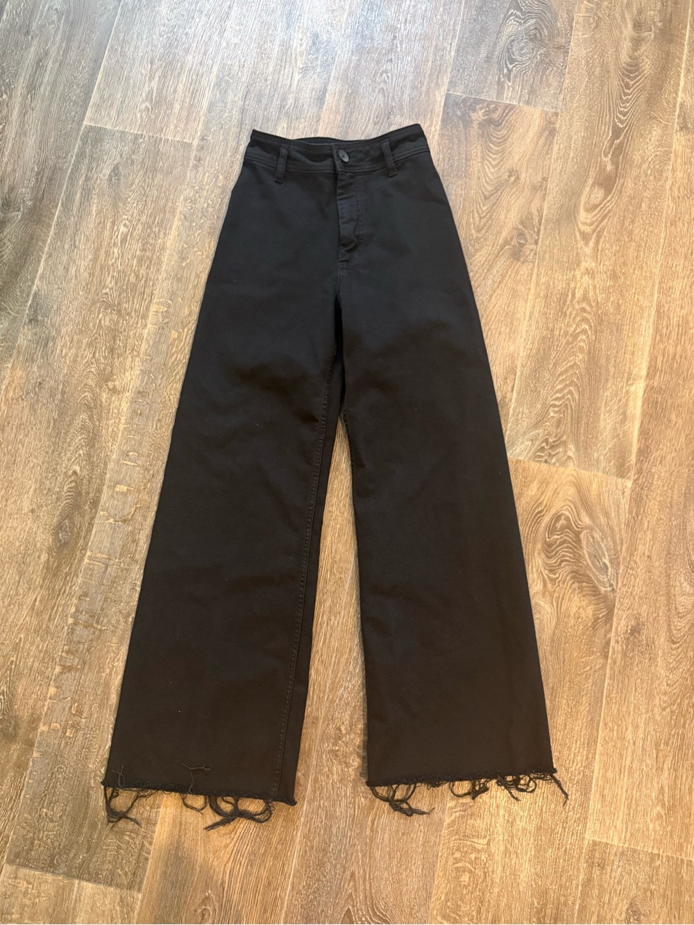 Zara High Rise Wide Leg Jeans in Black